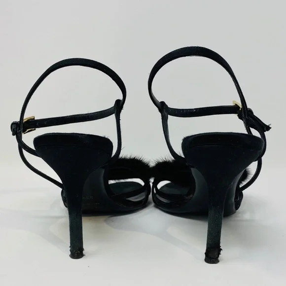 VALENTINO**Evening shoes w/Mink**EU 36.5 $1395 - Picture 4 of 8